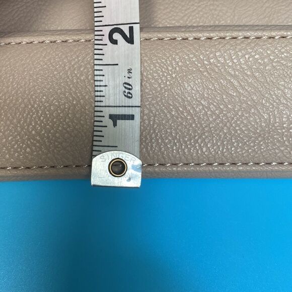 Nine West vegan leather blush pink Crossbody flap over purse - Picture 6 of 8